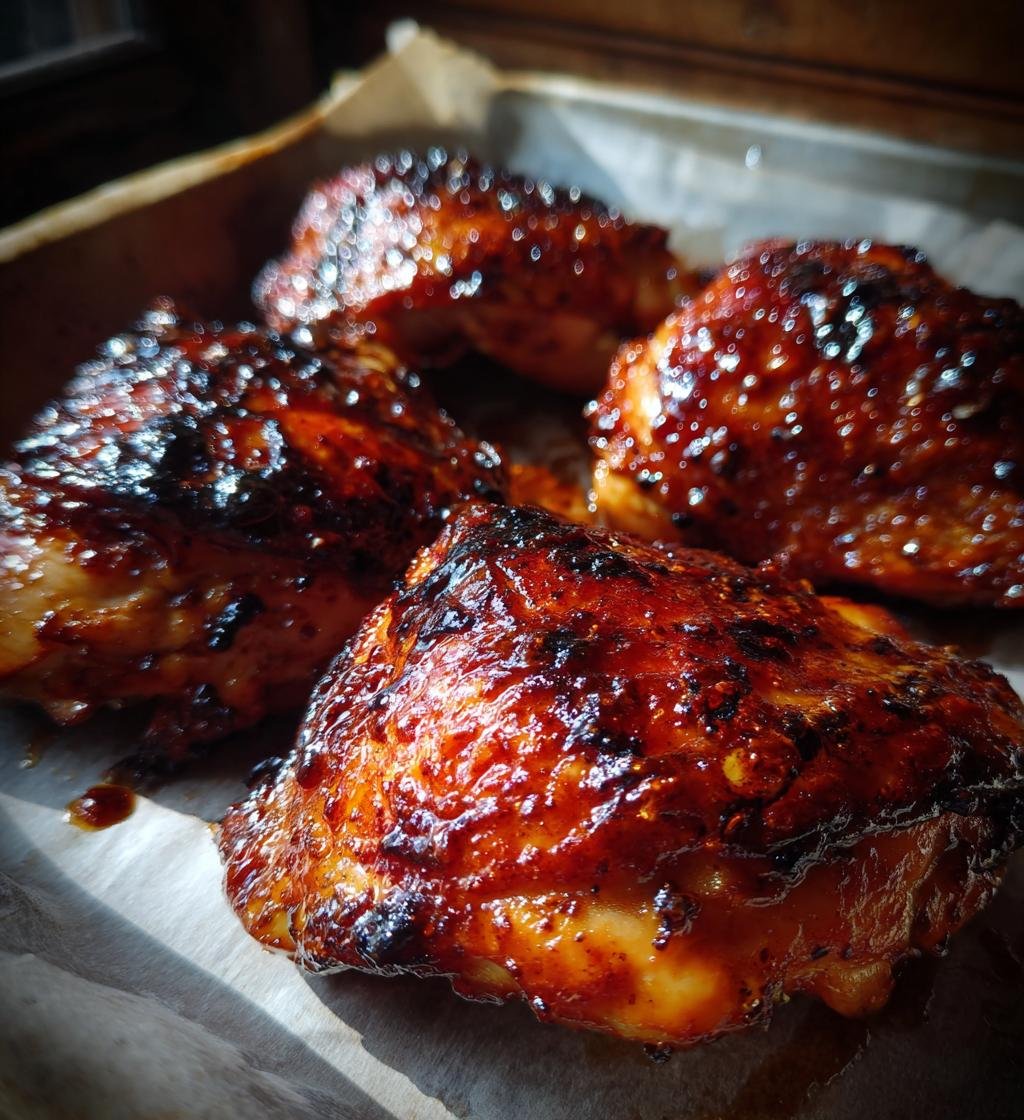BBQ chicken thighs oven recipe