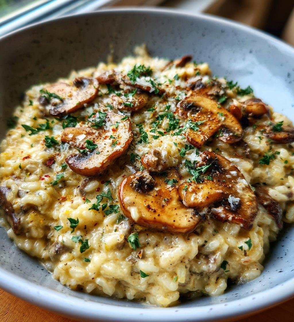 Mushroom Risotto Recipe Creamy and Delicious | Quick & Easy Comfort Food