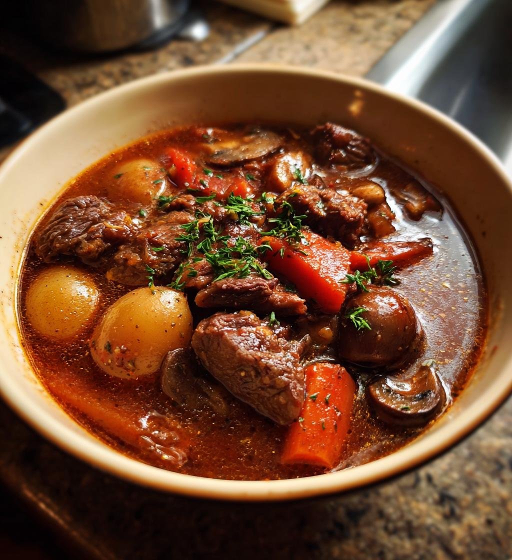 Easy Beef and Mushroom Stew - Delicious One-Pot Comfort Food