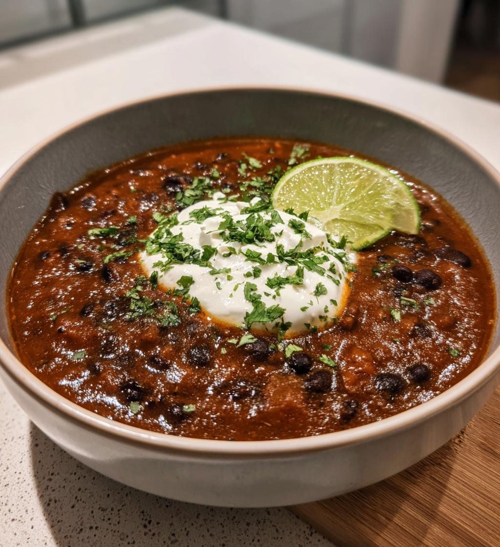 Slow Cooker Black Bean Soup - Hearty, Delicious, and Simple Recipe