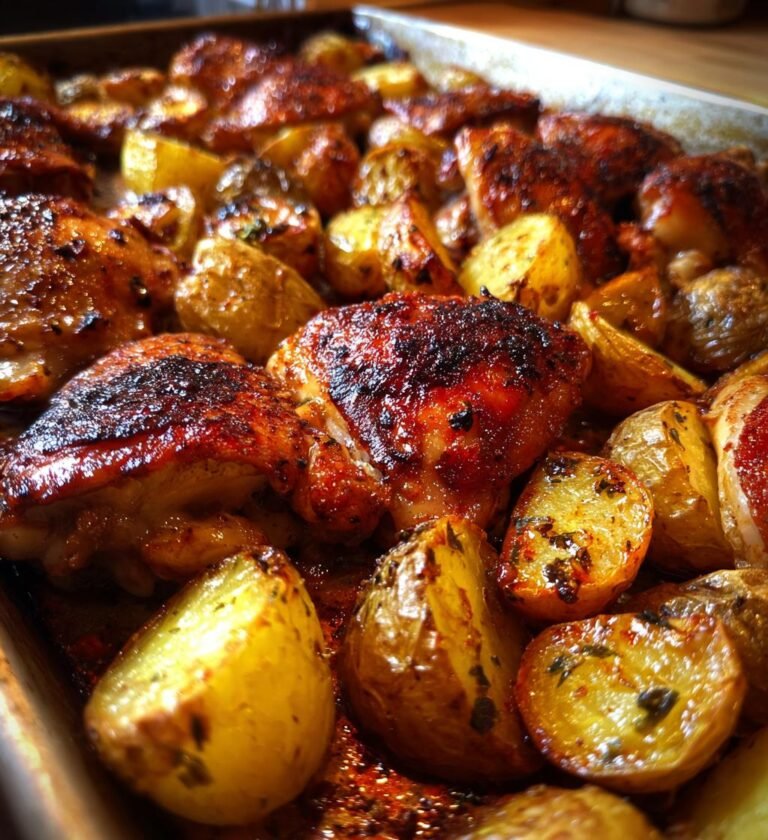 one pan chicken and potatoes