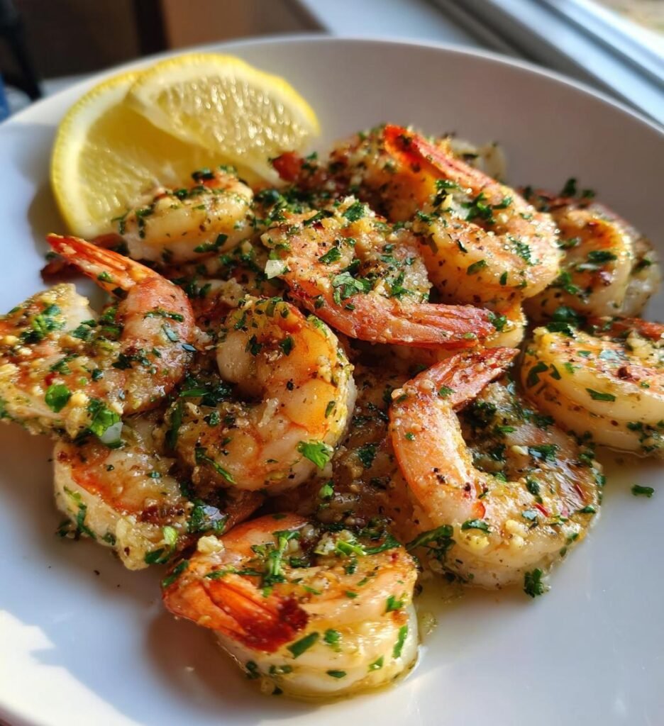 baked lemon garlic shrimp recipe