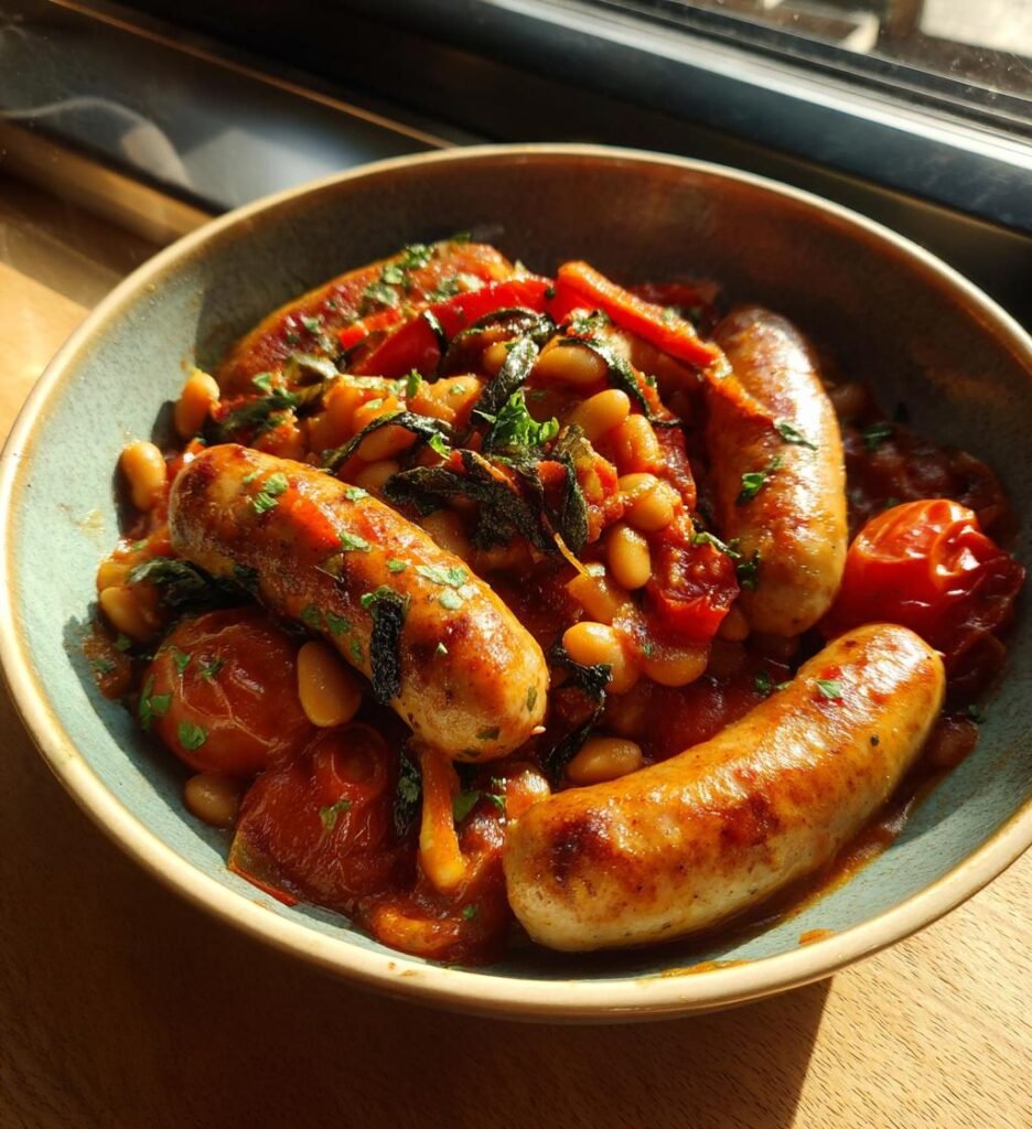 slow cooker sausage casserole
