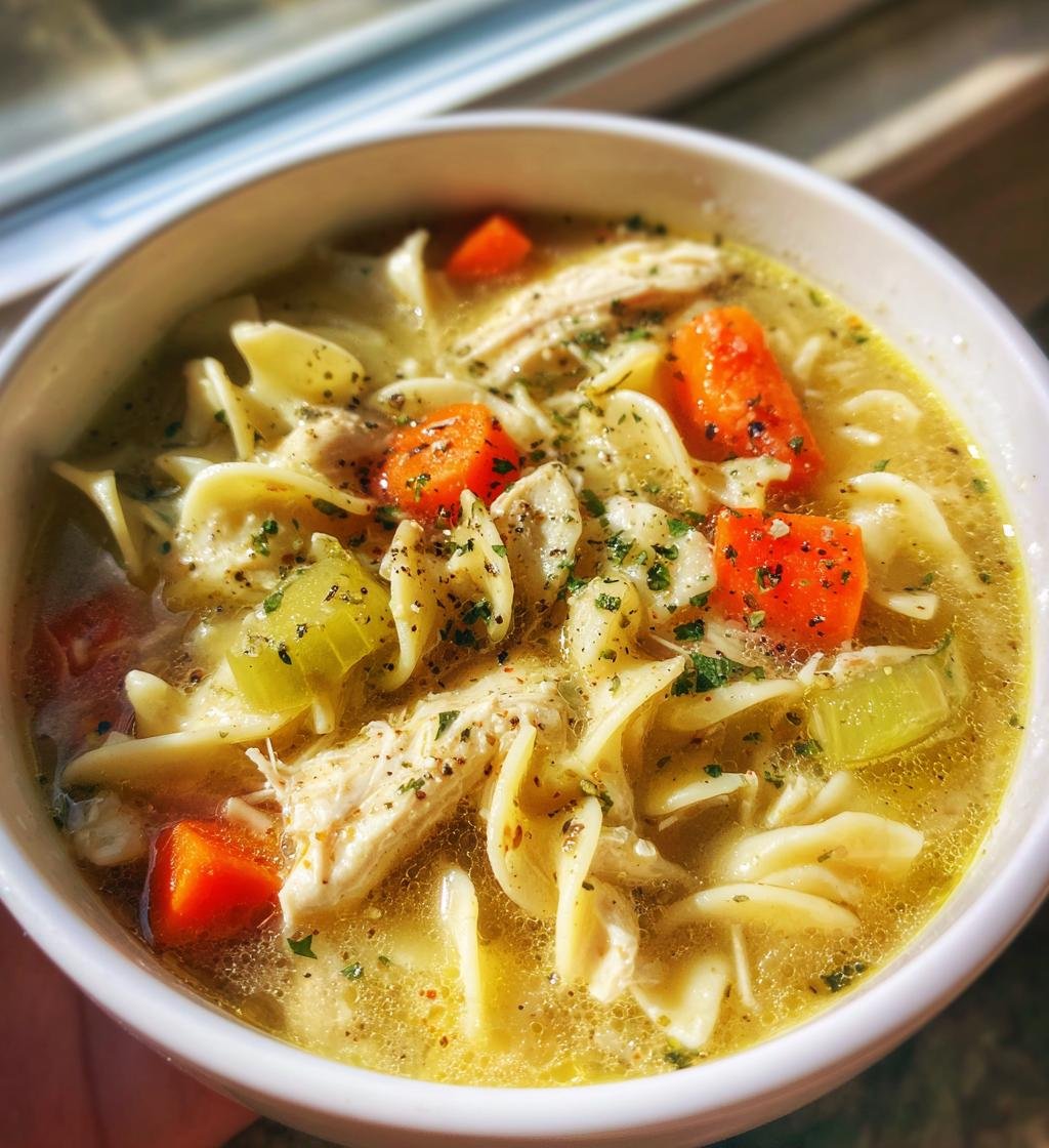 Slow Cooker Chicken Noodle Soup - Easy & Delicious Comfort Food