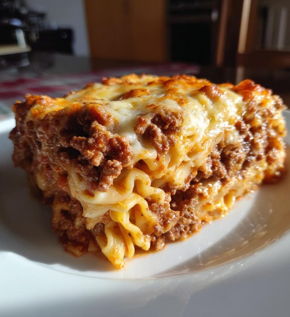 baked ziti recipe with meat sauce