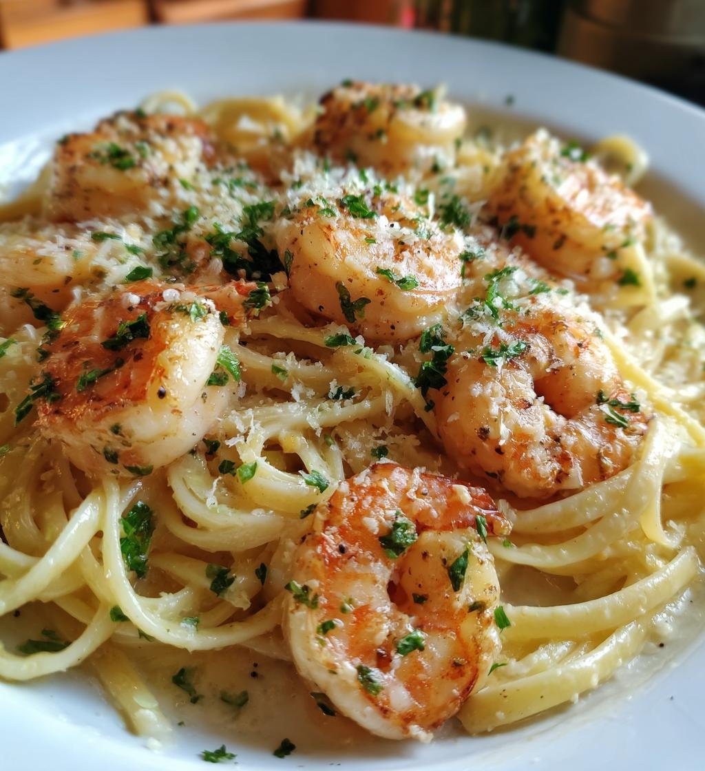 Creamy Garlic Shrimp Pasta - Easy & Delicious Recipe