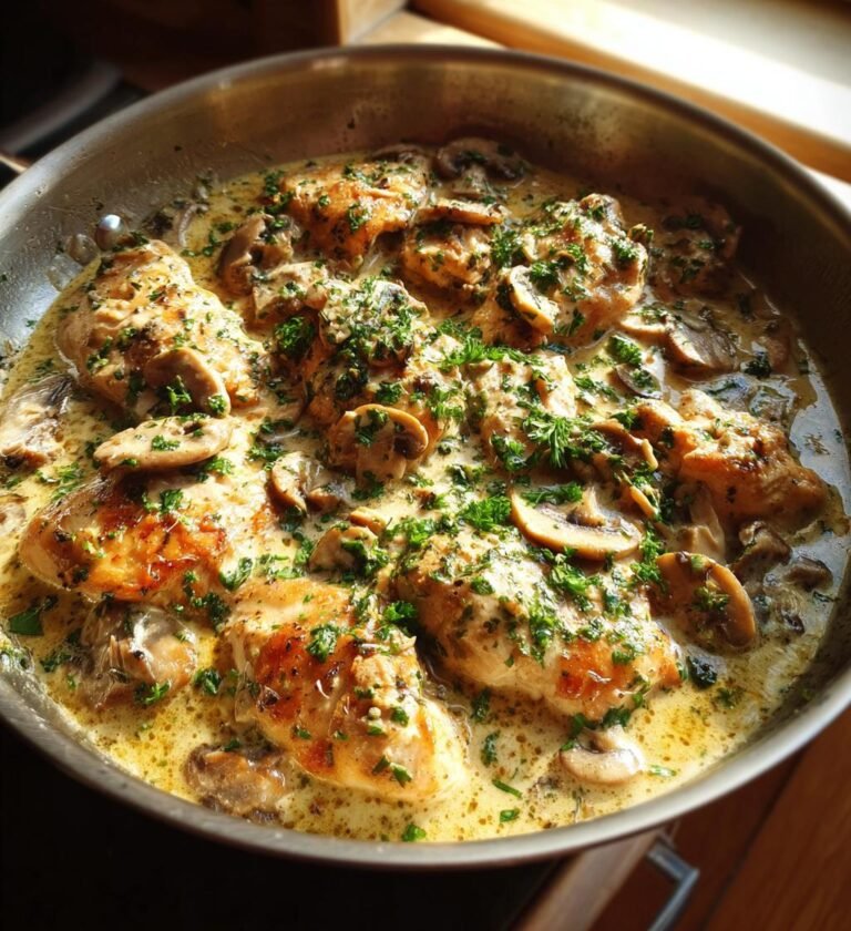 creamy mushroom chicken bake
