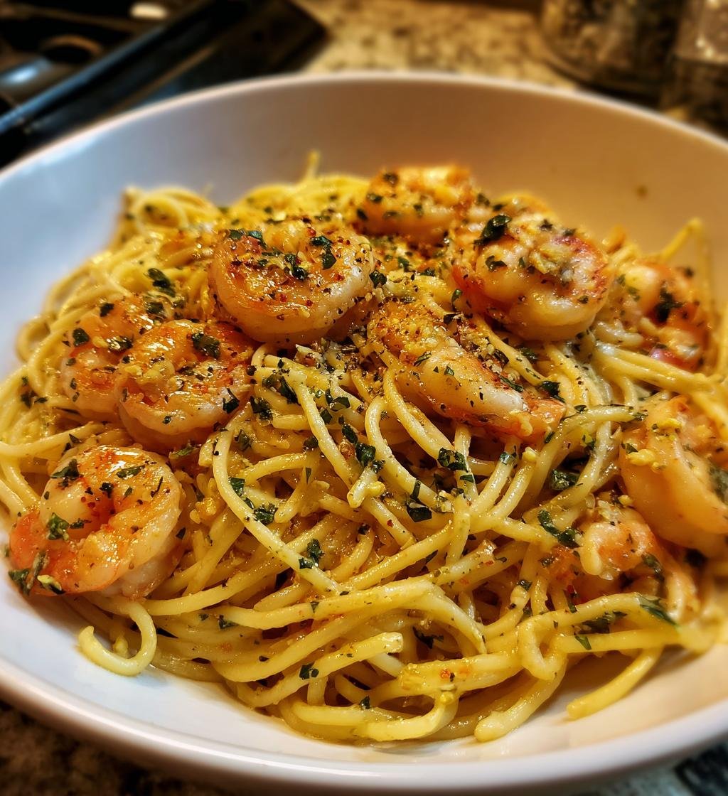 Shrimp Pasta with Garlic Butter Sauce - Quick & Delicious Meal
