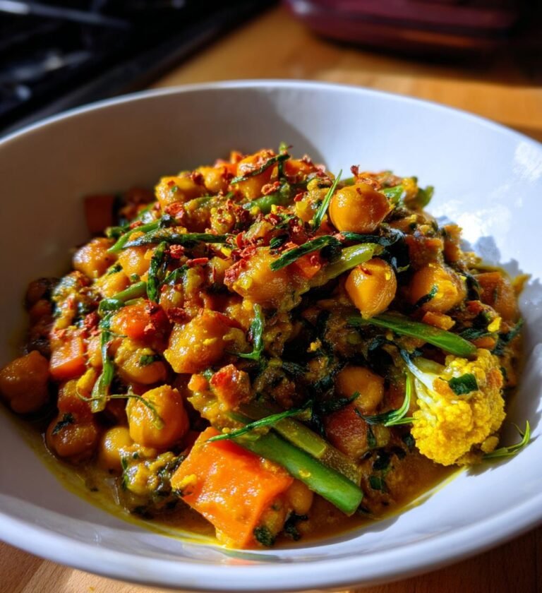 vegetarian curry recipe with chickpeas