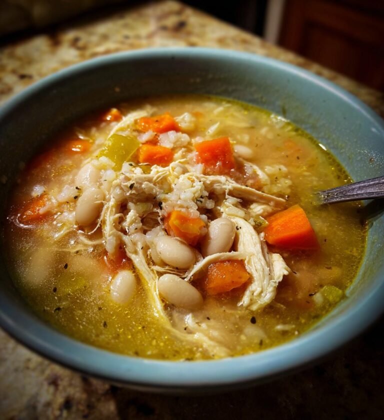 slow cooker chicken and rice soup