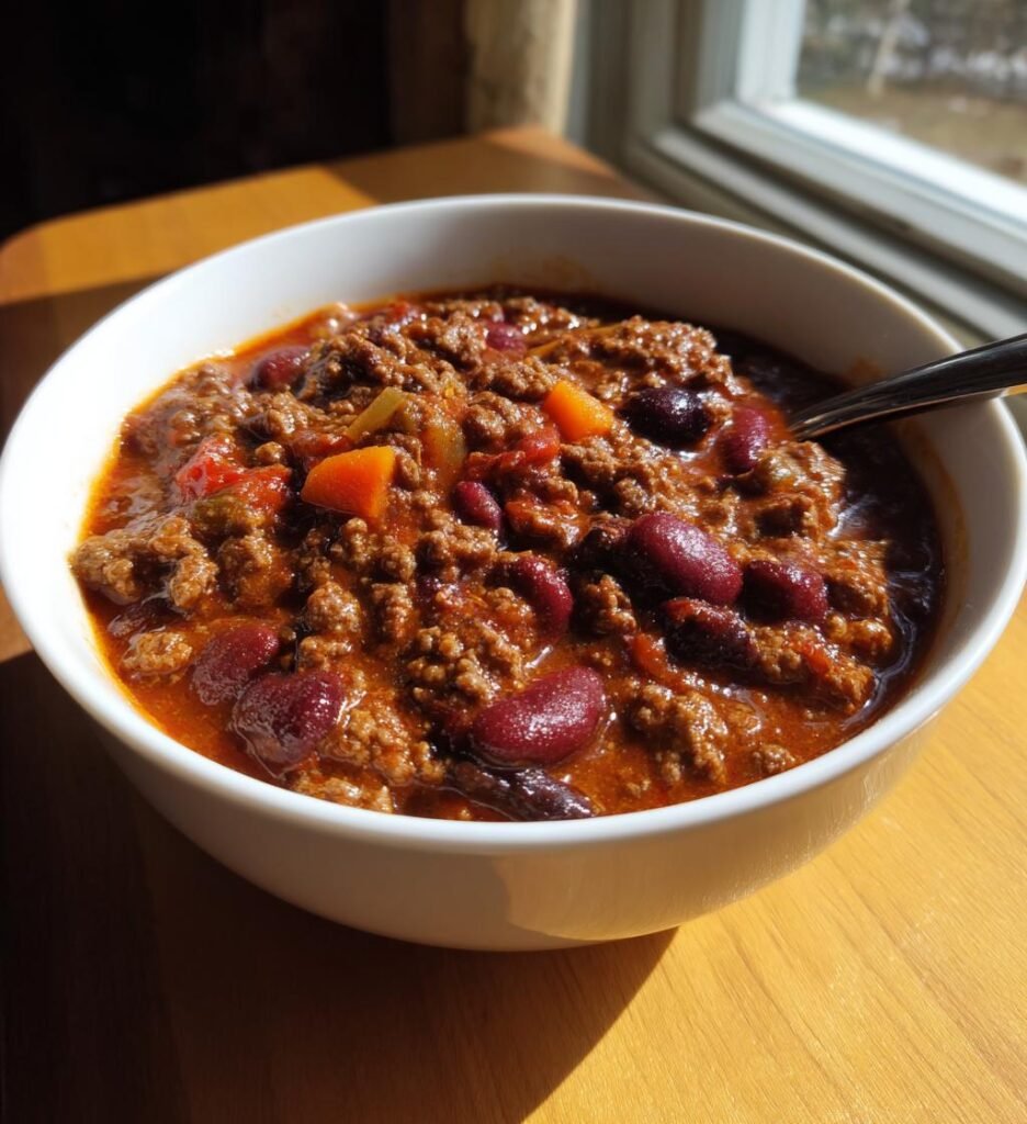 easy beef and bean chili recipe