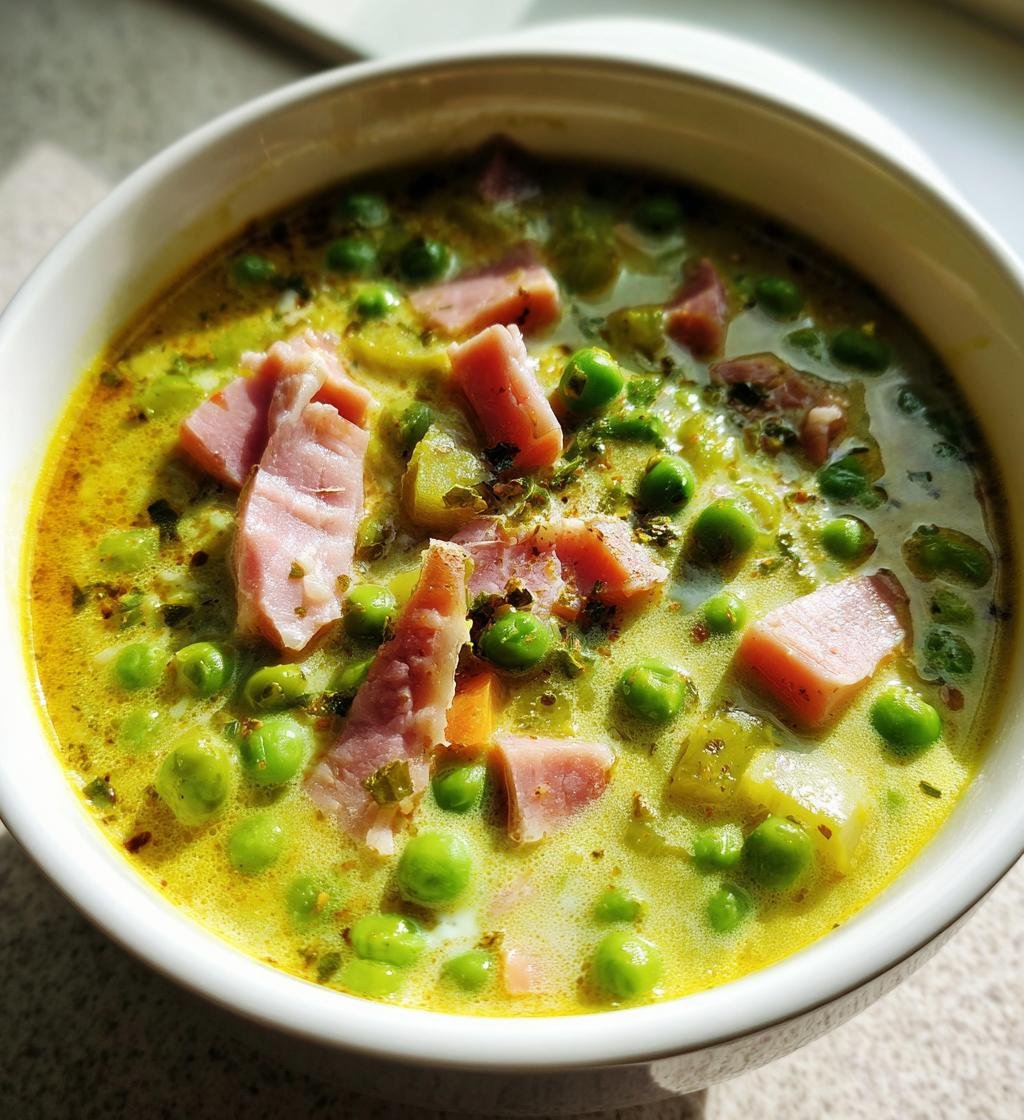 Slow Cooker Pea and Ham Soup Recipe - Simple and Delicious Comfort Food