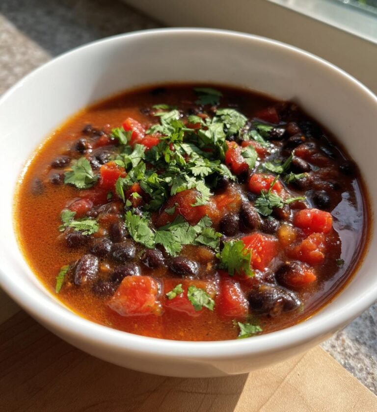 slow cooker black bean soup recipe
