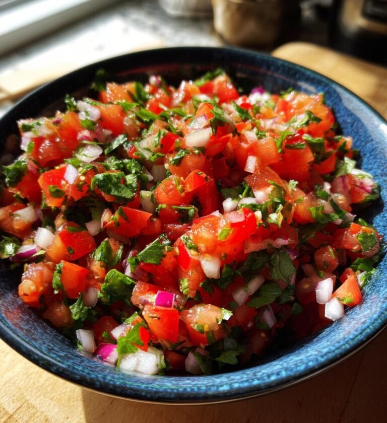 easy homemade pico de gallo for taco night